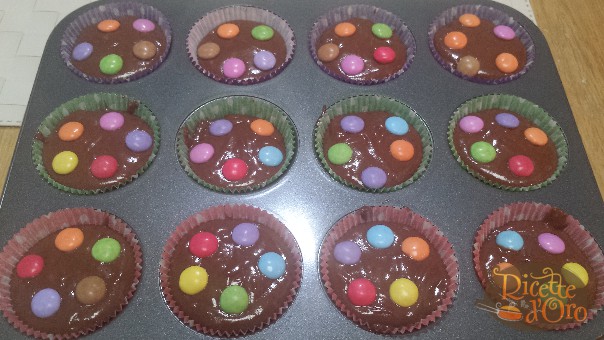 muffin-al-cioccolato-smarties