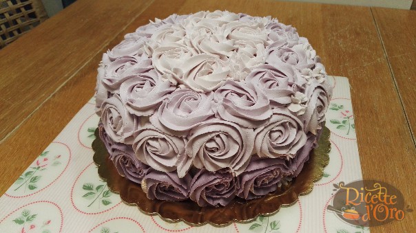 pink rose cake