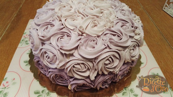 pink rose cake