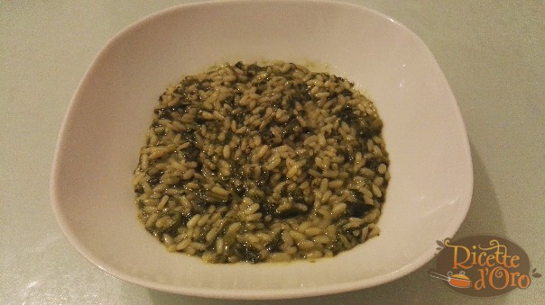 risotto con spinaci