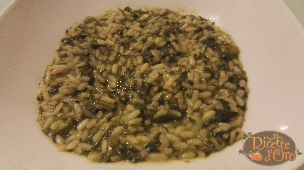 risotto con spinaci